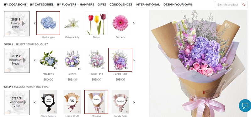 Design Your Own Bouquet Online Diary